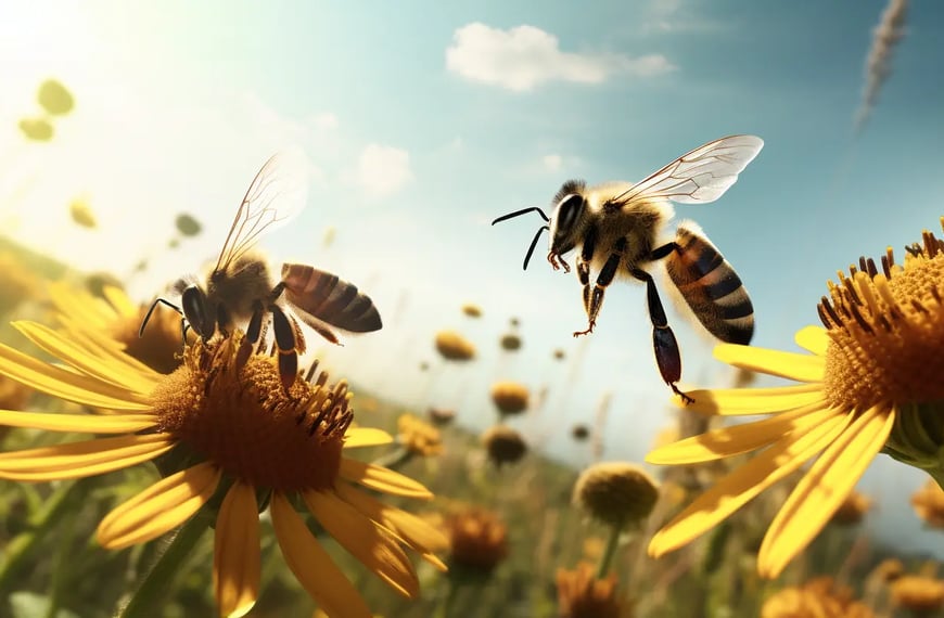 Importancia de las abejas en la polinización y la producción de alimentos