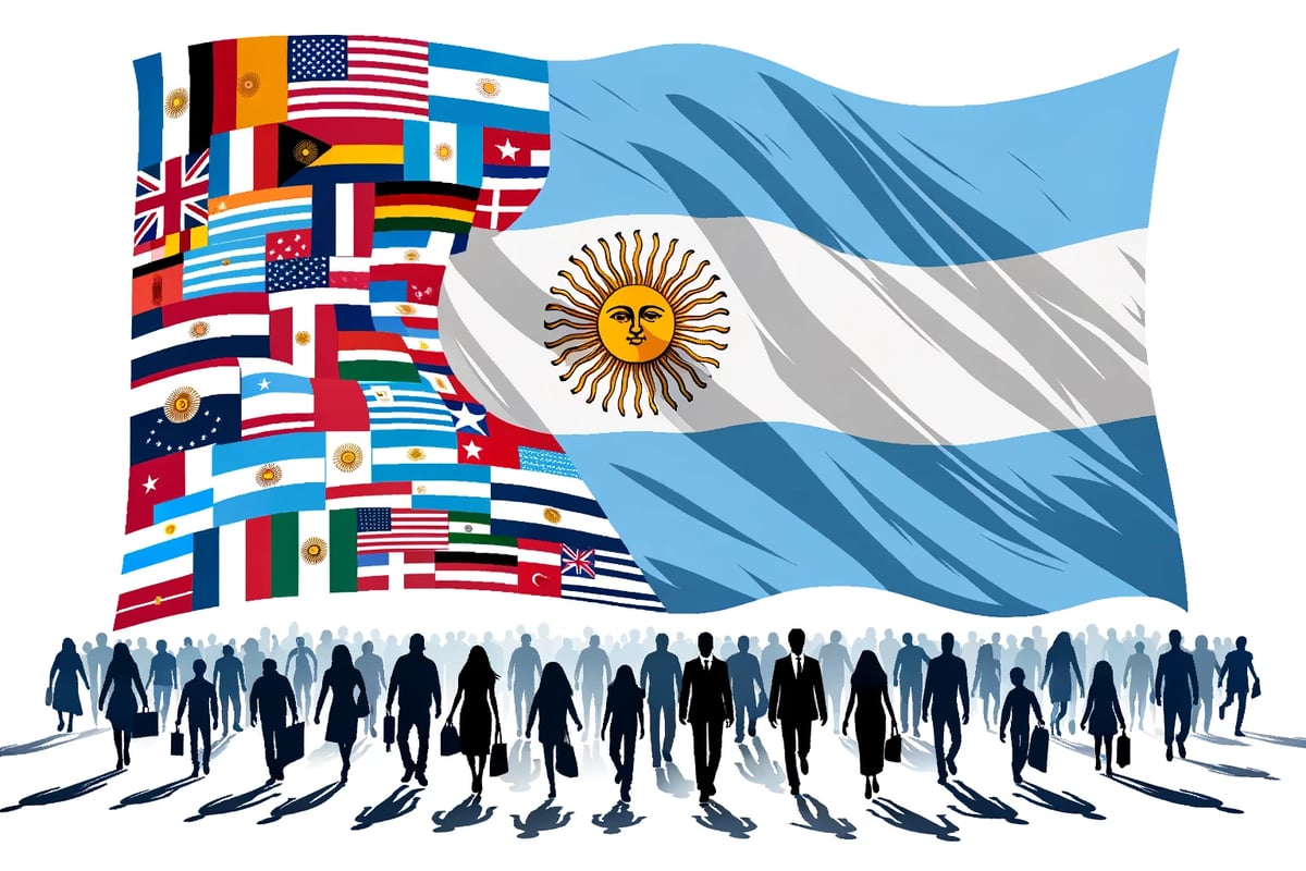 que paises emigraron a argentina