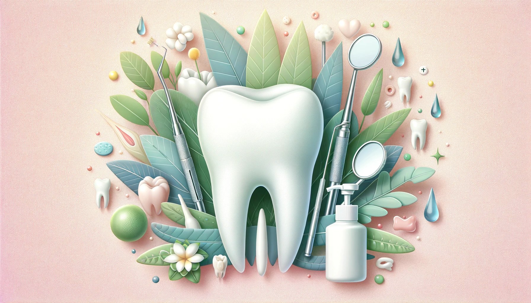 representación artística de la salud dental