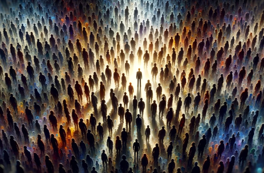 exploración de la identidad y las relaciones en sueños con multitudes