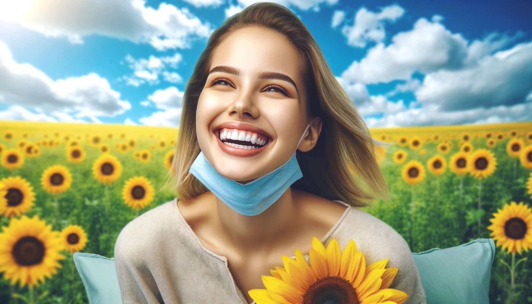sonrisa radiante tras aliviar sensibilidad dental