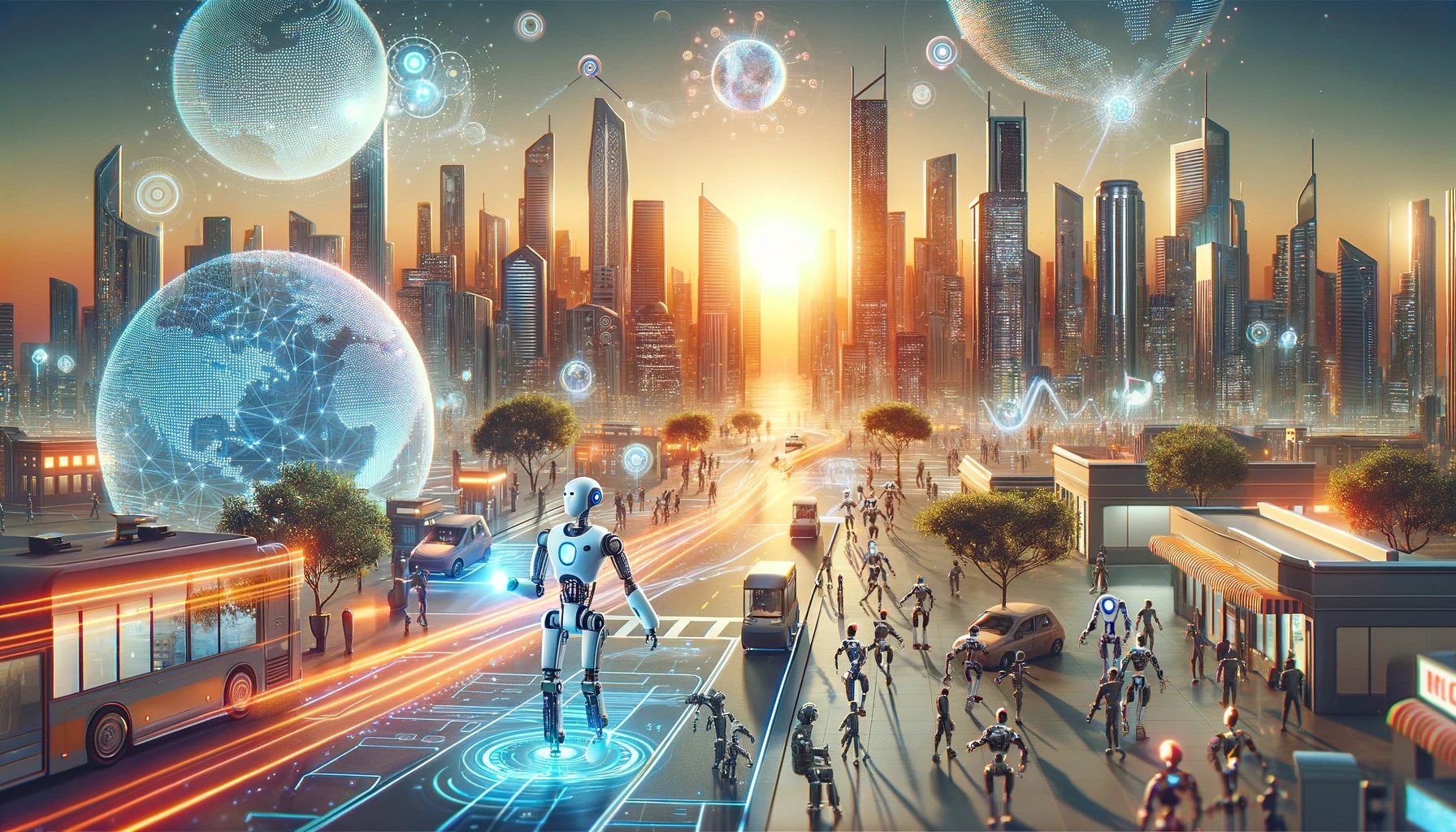 convivencia entre humanos y robots en el futuro