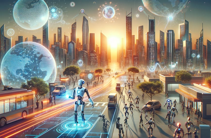 convivencia entre humanos y robots en el futuro