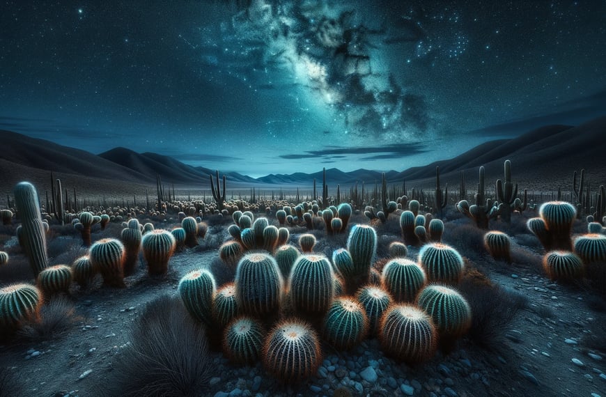 cactus de peyote en su hábitat natural