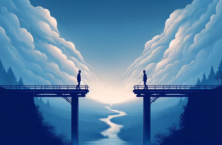 conexión emocional representada por un puente