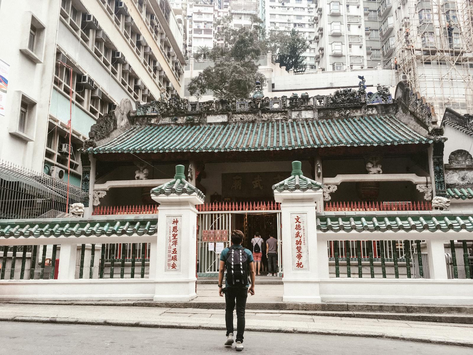 Templo taoísta en la ciudad