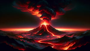 que significa sonar con volcan en erupcion