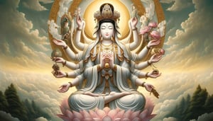 la iconografia de guanyin en el budismo