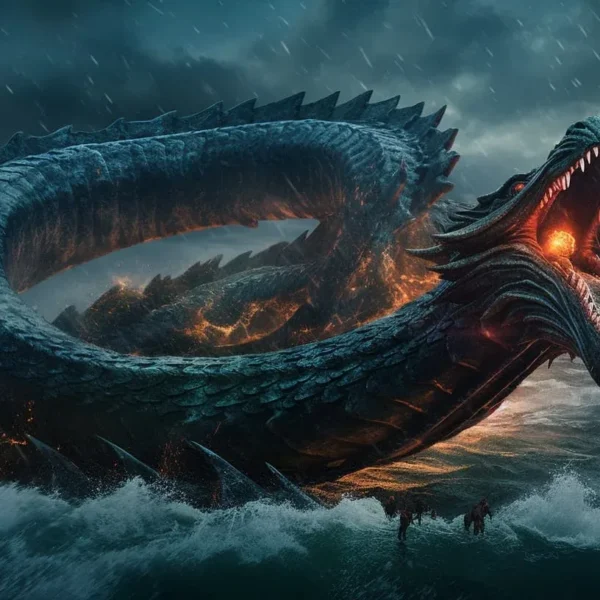Jörmungandr: La Serpiente Colosal que Rodea el Mundo