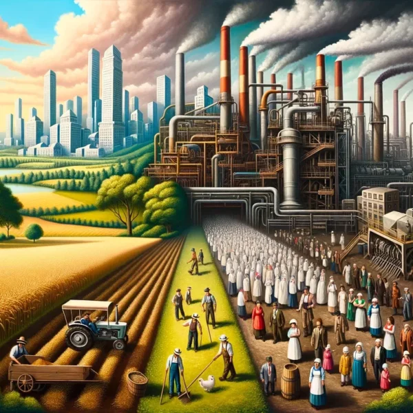 por que emigraron a las ciudades industriales