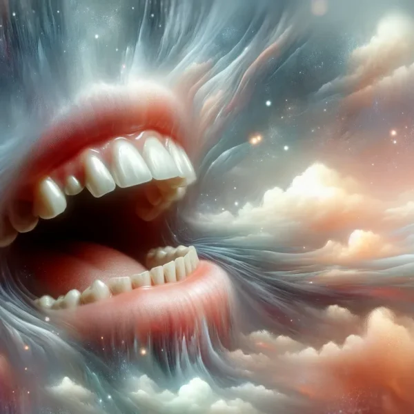 que significa sonar k se te caen los dientes de enfrente