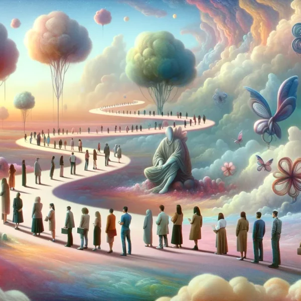 sonar con hacer fila