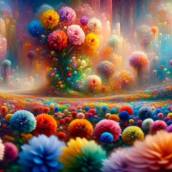 sonar flores de colores