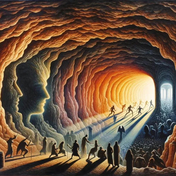 en que consiste el mito de la caverna