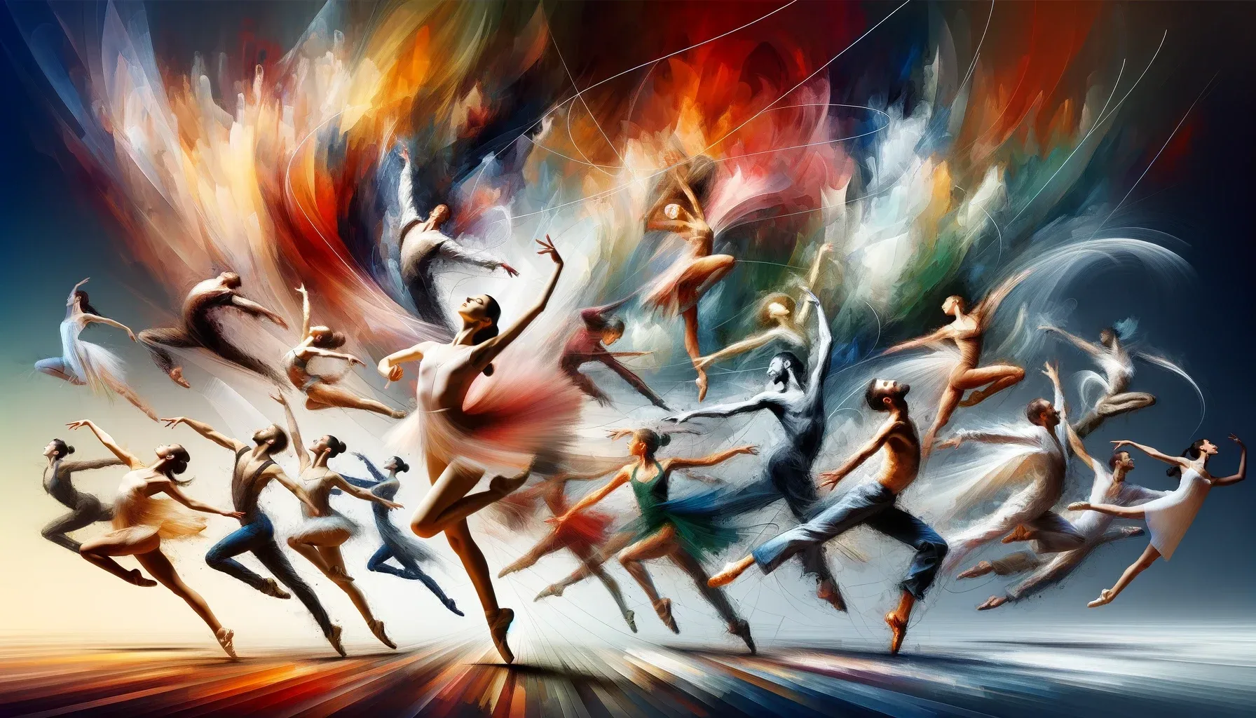 arte del movimiento de danza