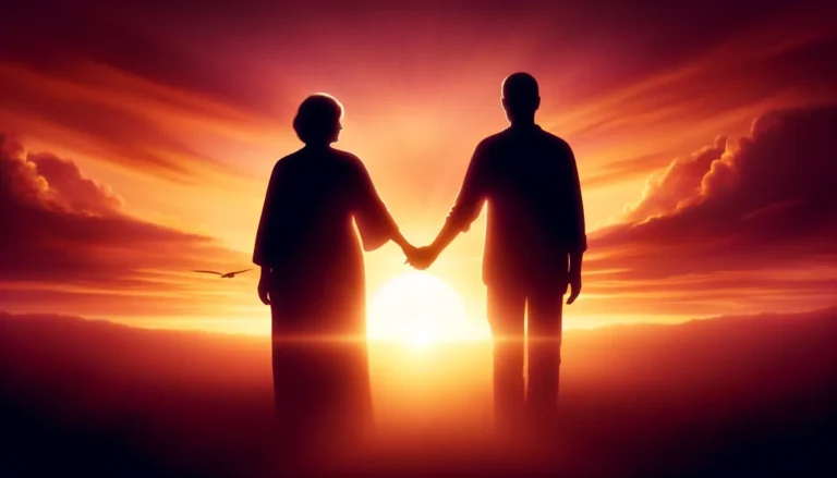 despedida digna y pacífica al atardecer