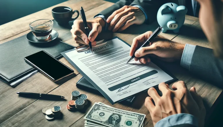 firma de contrato de crédito para tecnología con asesoría financiera
