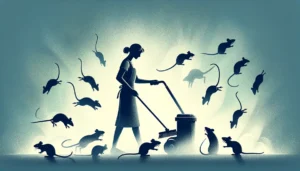 superación de problemas simbolizados por ratas