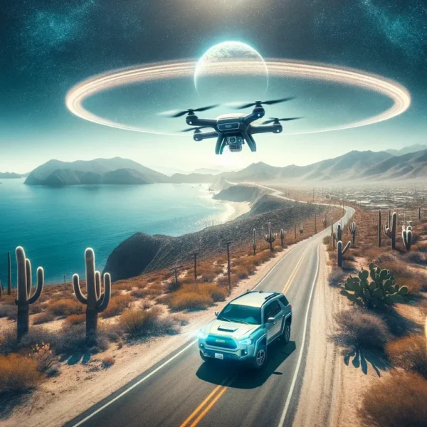 vehículos protegidos circulando en Baja California