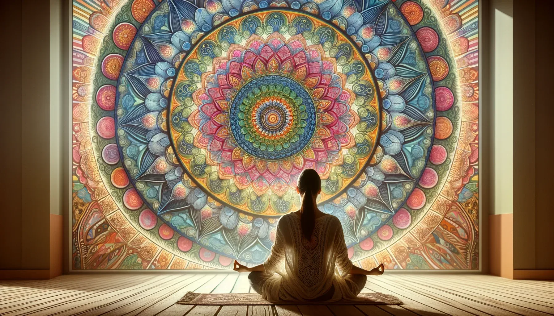 meditación y conexión espiritual con mandalas