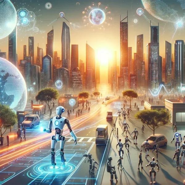 convivencia entre humanos y robots en el futuro