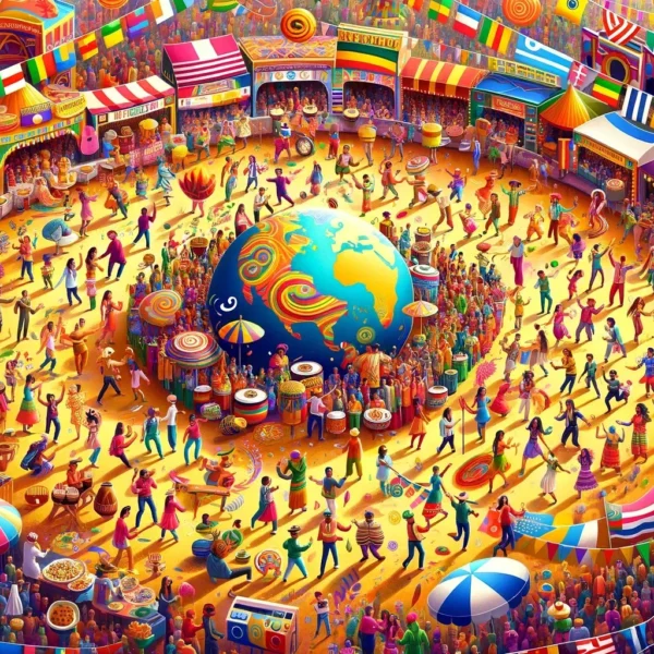 celebración de la diversidad cultural en un festival internacional