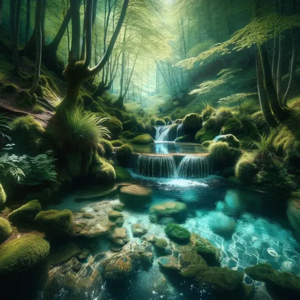 la pureza y tranquilidad del agua en sueños