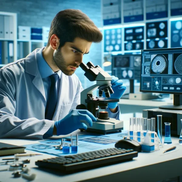 análisis forense en laboratorio científico