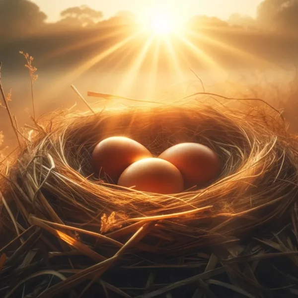 interpretación de sueños con huevos en un nido al amanecer