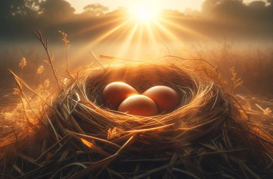 interpretación de sueños con huevos en un nido al amanecer