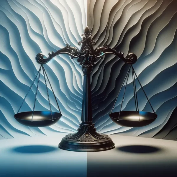 la discrepancia entre justicia y legalidad en la sociedad