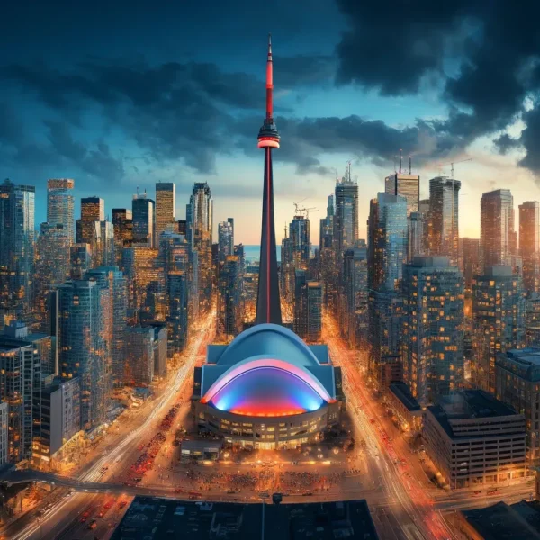 Luces y Vida en la Ciudad de Toronto