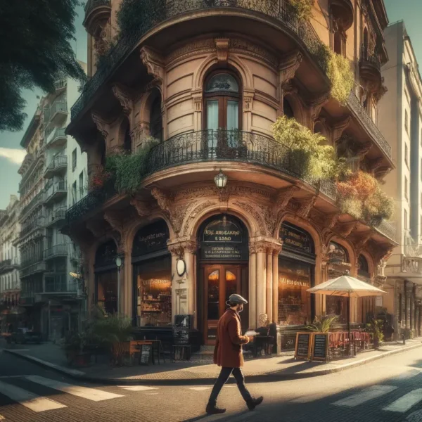 expatriado explorando las calles de Buenos Aires