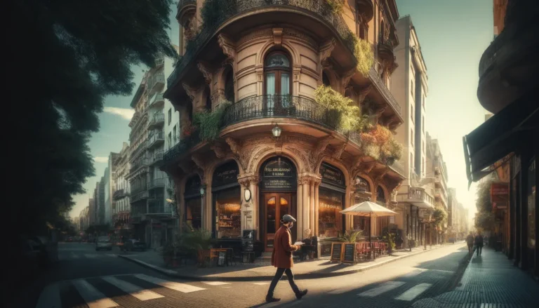 expatriado explorando las calles de Buenos Aires