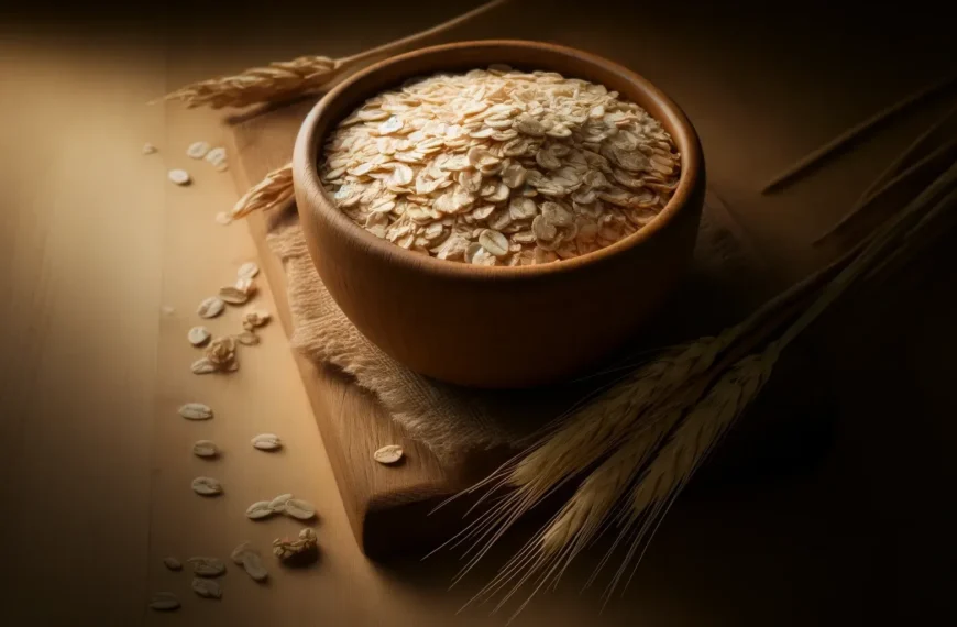 avena cruda en primer plano