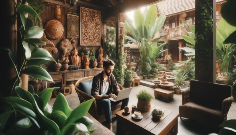 trabajando remotamente desde Tailandia