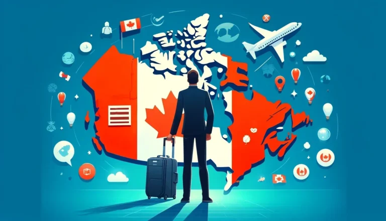 aprobación de visa canadiense en rojo