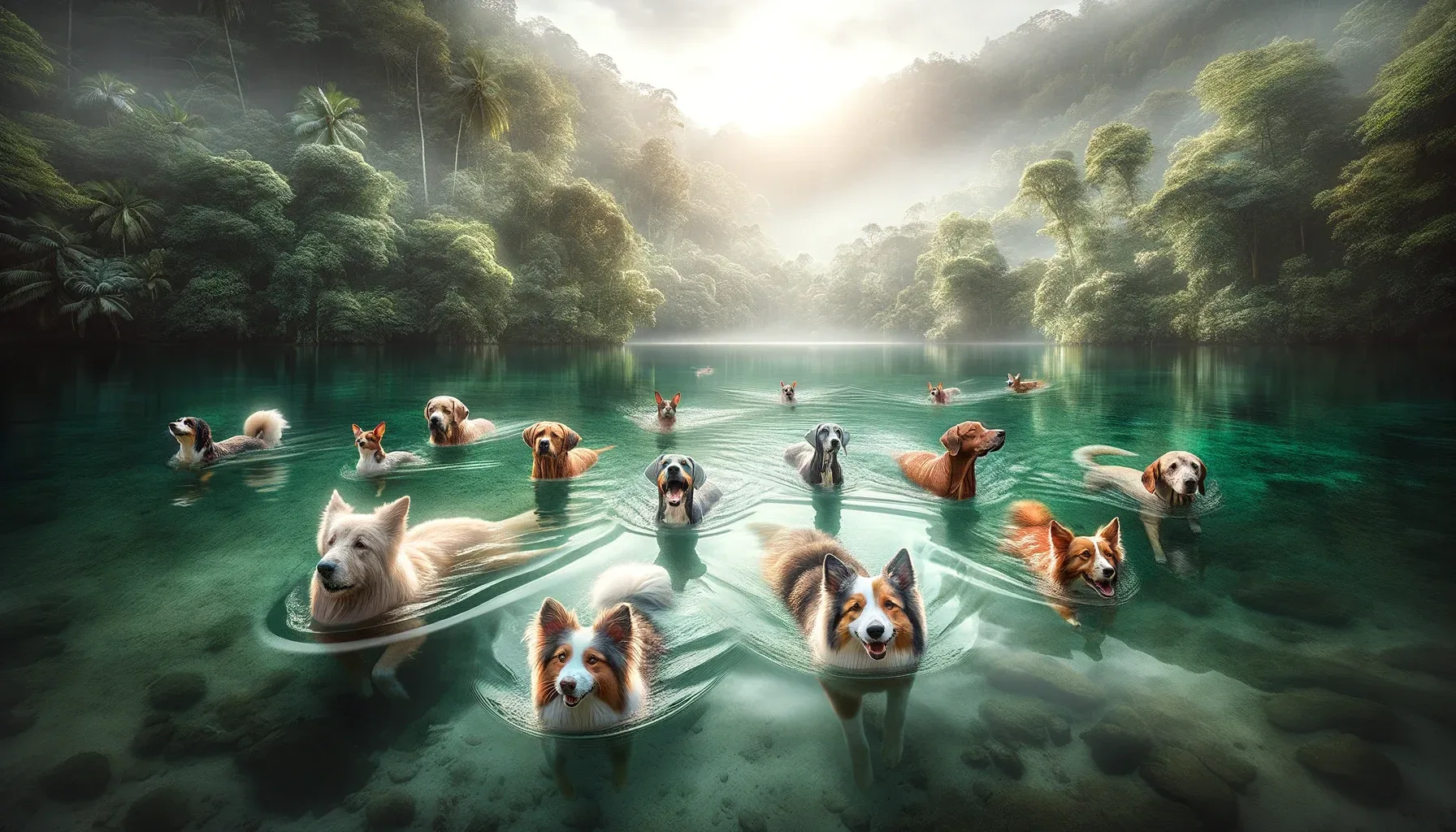Soñar con perros en el agua