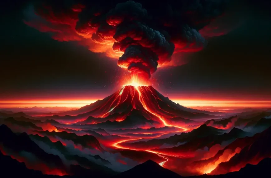 que significa sonar con volcan en erupcion