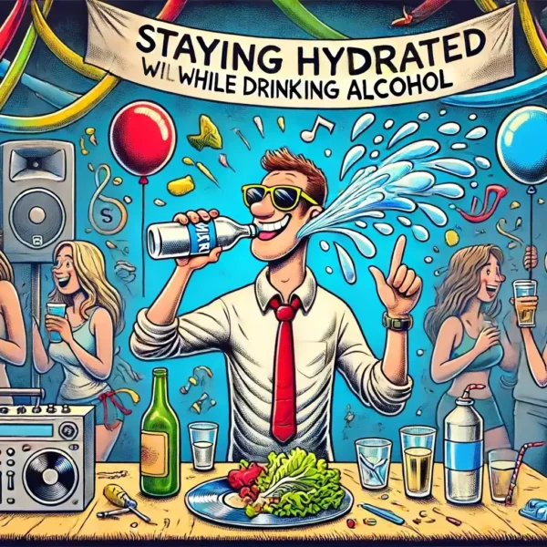 ¿Por qué es bueno beber agua cuando bebes alcohol?